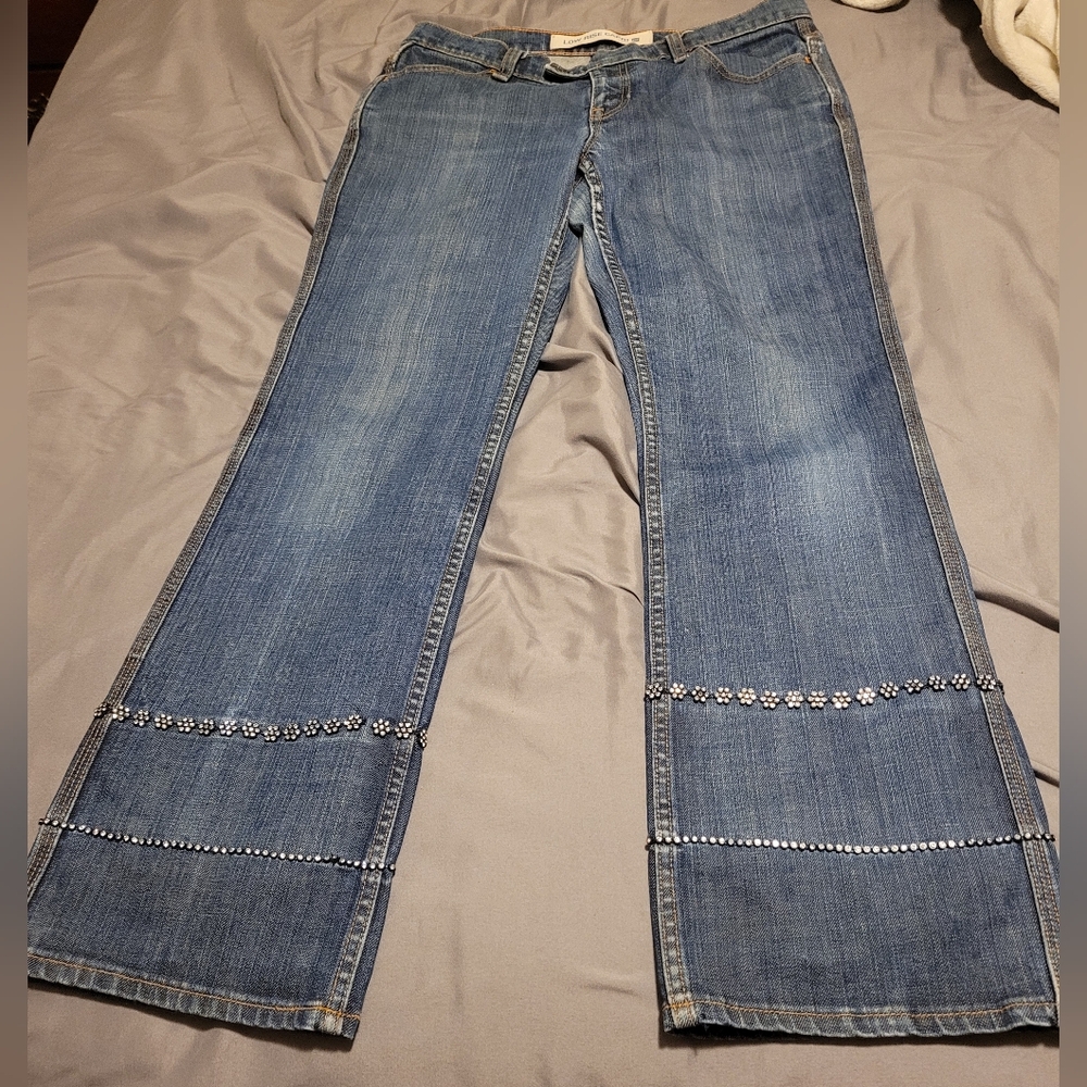 Gap low rise rhinestone